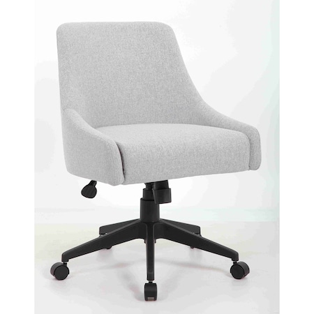 Boss Office Products Deluxe Comfort Desk Chair  Gray Fabric B576-GY